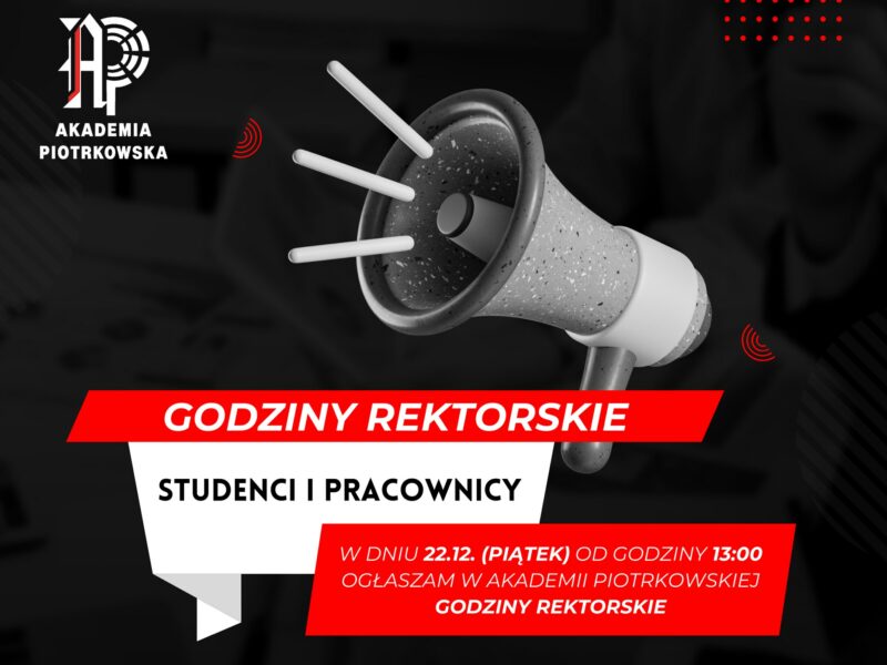 Zdjęcie prezentujące - Godziny Rektorskie