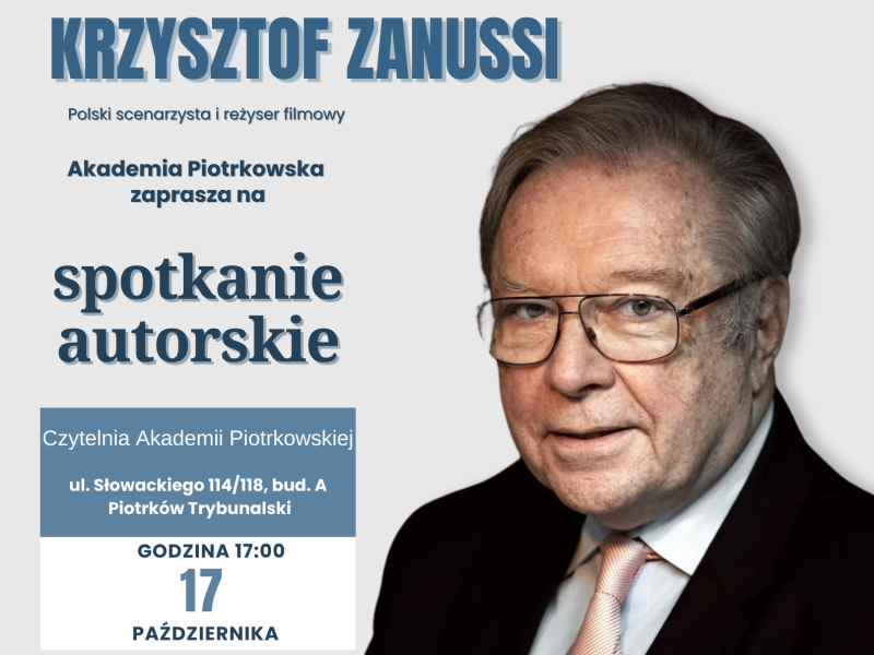 Zdjęcie prezentujące - Spotkanie autorskie z Krzysztofem Zanussim