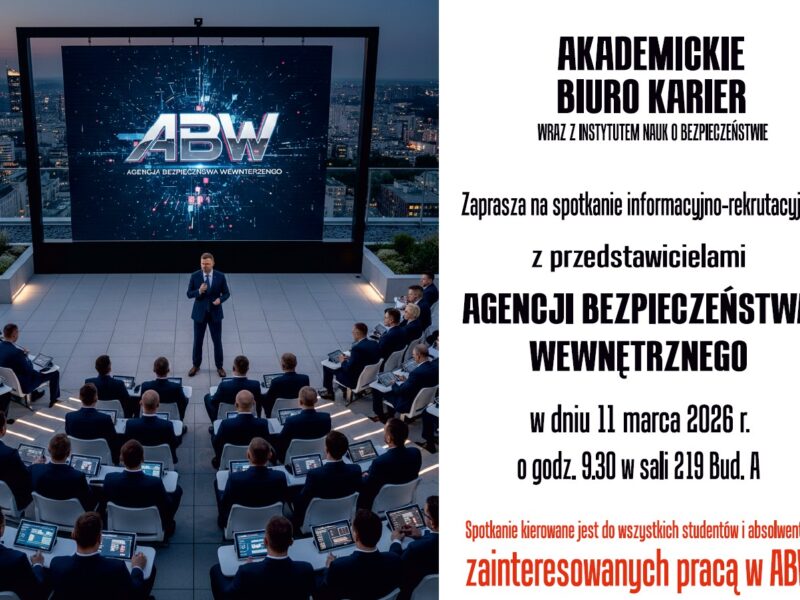 Zdjęcie prezentujące - Spotkanie informacyjno-rekrutacyjne z przedstawicielami Agencji Bezpieczeństwa Wewnętrznego